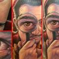 Portrait Realistic tattoo by Steve Wimmer