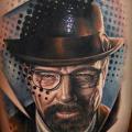tatuaggio Ritratti Realistici Coscia di Pure Vision Tattoo