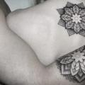 Arm Back Dotwork Geometric tattoo by Dots To Lines