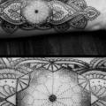 tatuaggio Braccio Dotwork di Dots To Lines