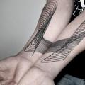 Arm Dotwork Line Optical tattoo by Dots To Lines