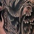 Owl tattoo by Fallout Tattoo