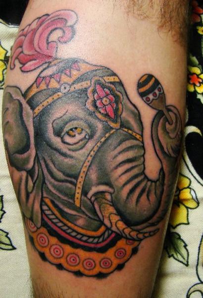 Elephant Tattoo by Seven Devils