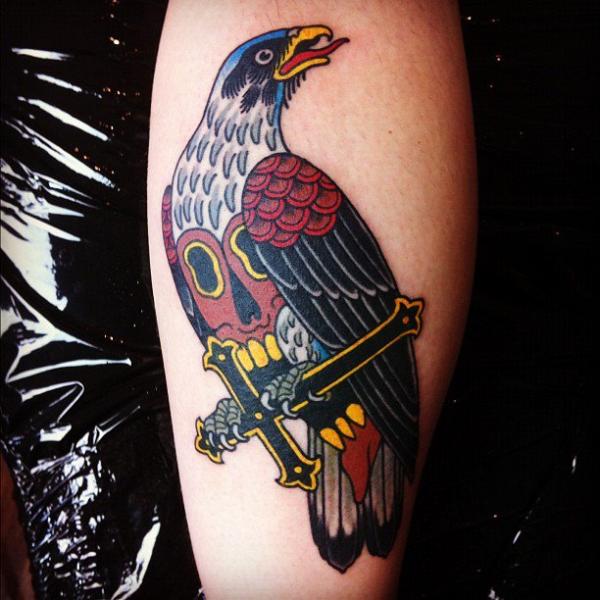 Old School Eagle Tattoo by Seven Devils