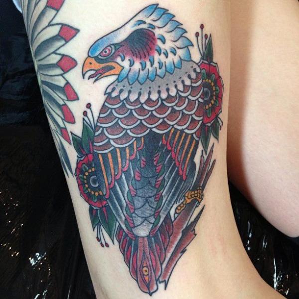 Tatuaje Old School Águila por Seven Devils