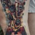 Fantasie Bein Oberschenkel tattoo von Tattoo Ligans