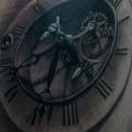 Shoulder Clock tattoo by 2nd Face