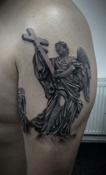 Shoulder Statue Tattoo by 2nd Face