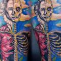 Arm Skull Men tattoo by Vaso Vasiko Tattoo