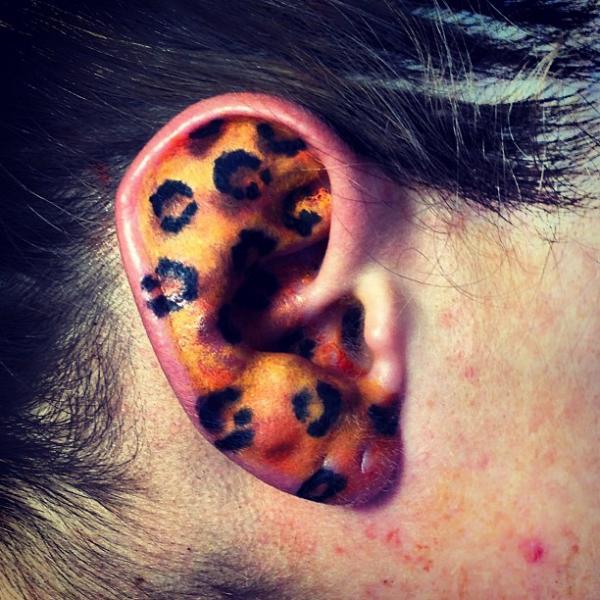 Ghepard Ear Tattoo by Vaso Vasiko Tattoo