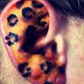 Ghepard Ear tattoo by Vaso Vasiko Tattoo