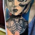 Shoulder Women tattoo by Vaso Vasiko Tattoo