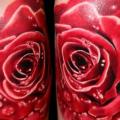 Shoulder Flower Rose tattoo by SW Tattoo