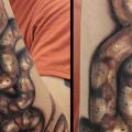 tatuaggio Braccio Serpente 3d di Yomico Art