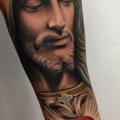 tatuaje Brazo Religioso por Yomico Art