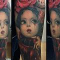 tatuaggio Fantasy Gamba Bambino di Yomico Art