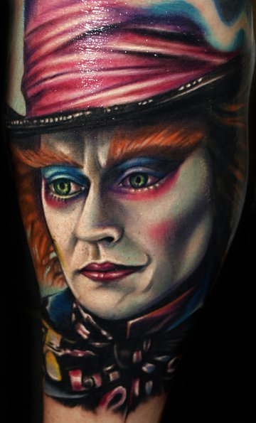 Fantasy Johnny Depp Tattoo by Artistic Element Ink