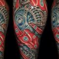 Shoulder Biomechanical tattoo by Artistic Element Ink