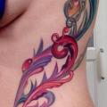 Fantasy Side Leaf tattoo by Rember Tattoos