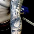 Schulter Frauen Sleeve tattoo von Rember Tattoos
