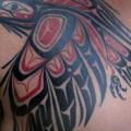 Chest Bird tattoo by Spider Monkey Tattoos