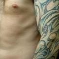 Biomechanisch Sleeve tattoo von Spider Monkey Tattoos
