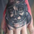 Fantasy Hand Robot tattoo by Peter Aurisch