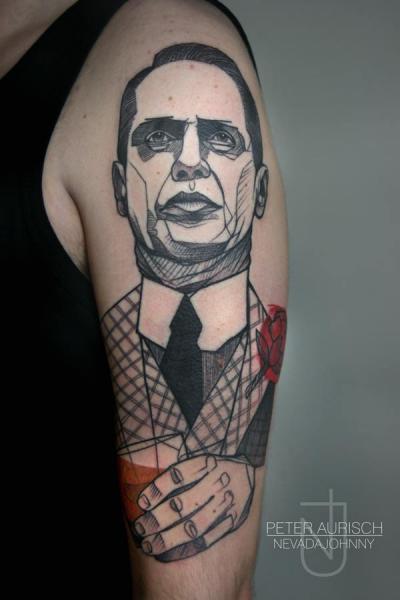 Shoulder Men Tattoo by Peter Aurisch