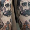 tatuaje Fantasy Muslo Hombres por Peter Aurisch