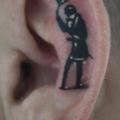 Men Ear tattoo by Bio Art Tattoo
