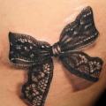 Realistic Side Ribbon 3d tattoo by Bio Art Tattoo