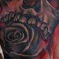Totenkopf Hand tattoo von Bio Art Tattoo