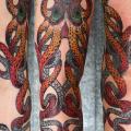 tatuaje Brazo Pulpo por David Hale