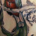 tatuaggio Schiena Uccello di David Hale