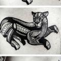 tatuaje Pantera por David Hale