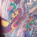 tatuaje Fantasy Serpiente Cráneo Espalda por Exclusive Tattoos
