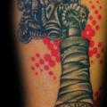 Arm Tattoo Machine tattoo by Proki Tattoo