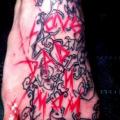 Foot Trash Polka tattoo by Proki Tattoo