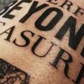 Lettering tattoo by Allen Tattoo
