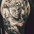 Shoulder Fantasy tattoo by Allen Tattoo