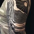 Schulter Tribal tattoo von Allen Tattoo