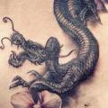 Fantasy Side Dragon tattoo by Allen Tattoo