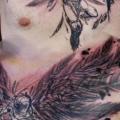 Fantasy Chest Angel tattoo by Chris Gherman