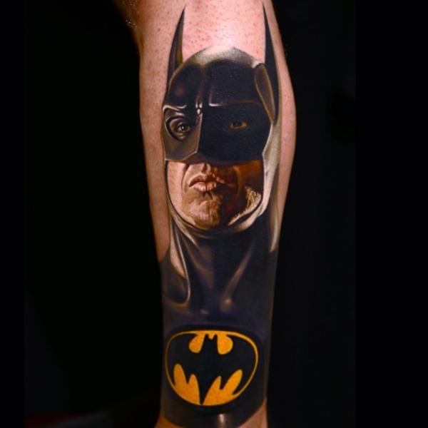 Arm Batman Tattoo by Nikko Hurtado