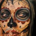 Arm Mexican Skull tattoo by Nikko Hurtado