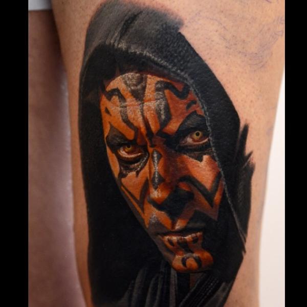 Tatuagem Retrato Star Wars por Nikko Hurtado