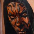 Portrait Star Wars tattoo by Nikko Hurtado