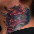 Neck Demon tattoo by Ryan Bernardino