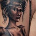 Shoulder Women tattoo by Ryan Bernardino