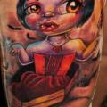 Fantasie Bein Vampir tattoo von Face Tattoo